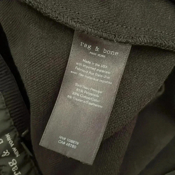 Rag & Bone Simone Leopard Print Black Pant Size 4 MSRP$325 Rag and Bone - Picture 11 of 12